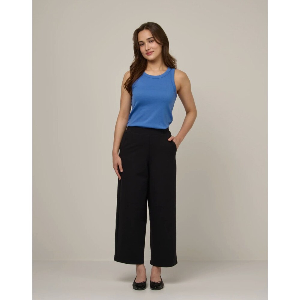 Wool& Frame Merino Wool Ponte Culotte Pants in Black Size XL Petite